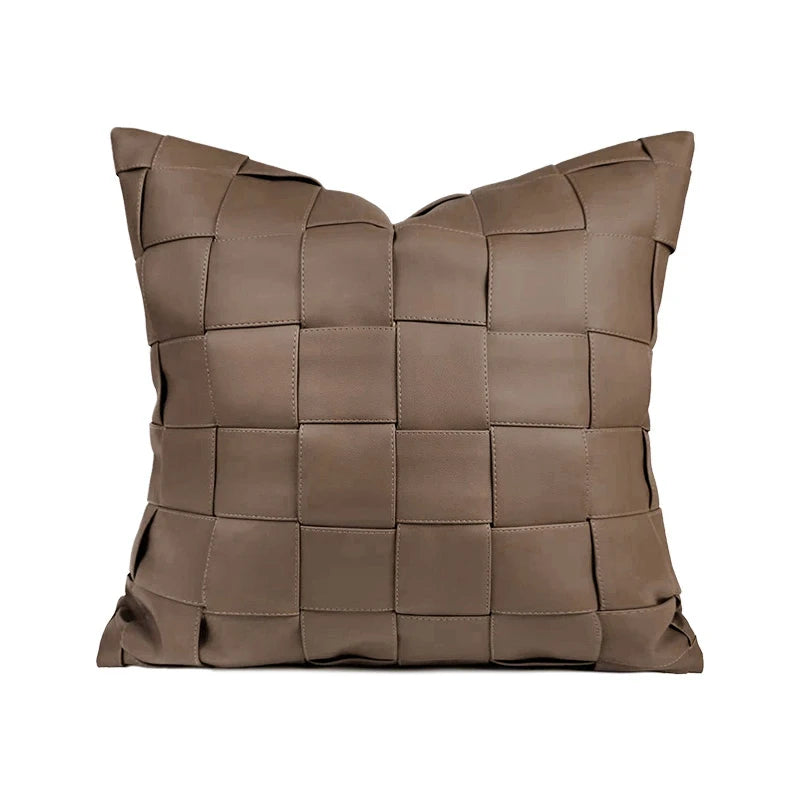 Modern Simple Bla Series Sofa Pillow Luxury Soft Decoration Sample Room Pig Skin Simulation Long Waist Pillow Cuion